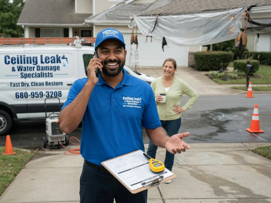 Ceiling Leak Cleanup Marcus, IA FAQs